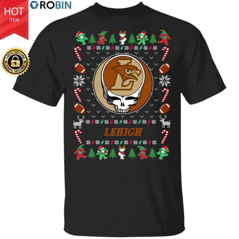 Lehigh Mountain Hawks Gratefull Dead Ugly Christmas Sweater, T Shirt