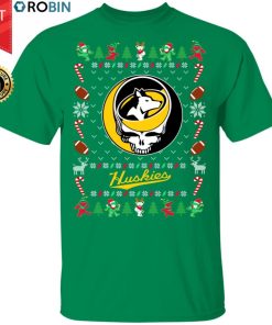 Michigan Tech Huskies Gratefull Dead Ugly Christmas Sweater, T Shirt