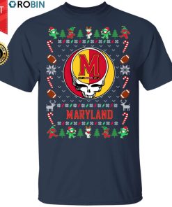 Maryland Terrapins Gratefull Dead Ugly Christmas Sweater, T Shirt