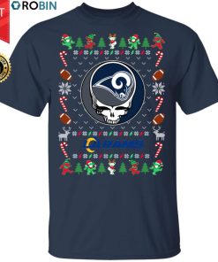 Los Angeles Rams Gratefull Dead Ugly Christmas Sweater, T Shirt Los Angeles Rams Gratefull Dead Ugly Christmas Sweater, T Shirt