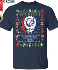 Louisiana Tech Bulldogs Gratefull Dead Ugly Christmas Sweater, T Shirt