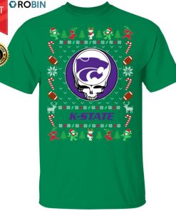 Kansas State Wildcats Gratefull Dead Ugly Christmas Sweater, T Shirt Kansas State Wildcats Gratefull Dead Ugly Christmas Sweater, T Shirt
