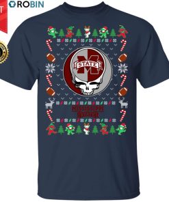 Mississippi State Bulldogs Gratefull Dead Ugly Christmas Sweater, T Shirt