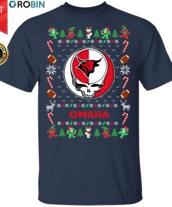 Nebraska Omaha Mavericks Gratefull Dead Ugly Christmas Sweater, T Shirt