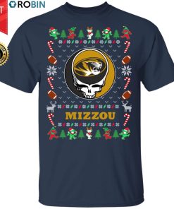 Mizzou Tigers Gratefull Dead Ugly Christmas Sweater, T Shirt