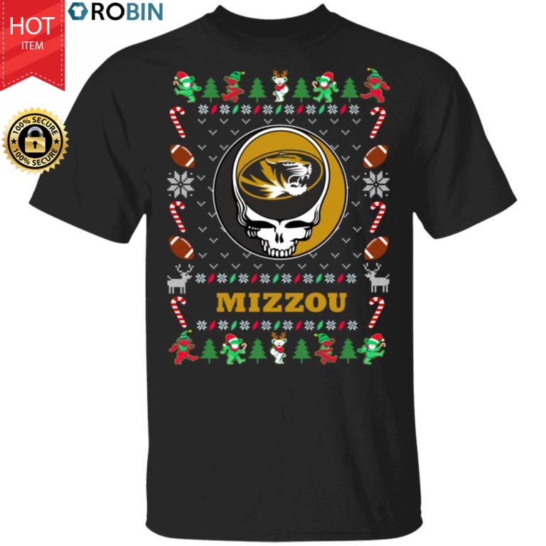 Mizzou Tigers Gratefull Dead Ugly Christmas Sweater, T Shirt