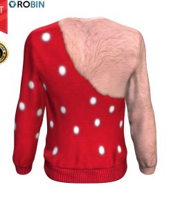 Rudolph On The Chest Light Skin All-Over Printed Wool Sweater
