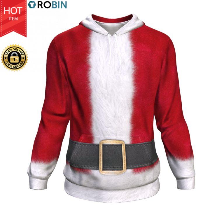 Santa Claus Costume For Christmas All-Over Printed Hoodie