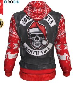 Sons Of Santa North Pole For Biker All-Over Printed Hoodie