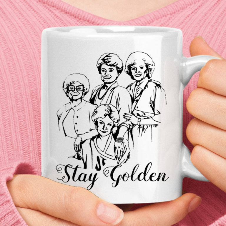 Stay Golden The Golden Girls Painting Style Mug
