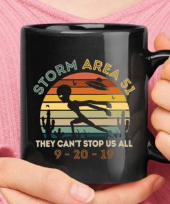Storm Area 51 They Can't Stop All Of Us Alien Naruto Run Mug