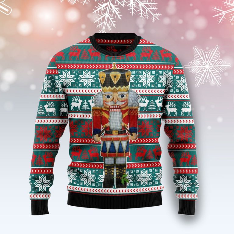 Nutcracker and Drum Christmas Wool Sweater