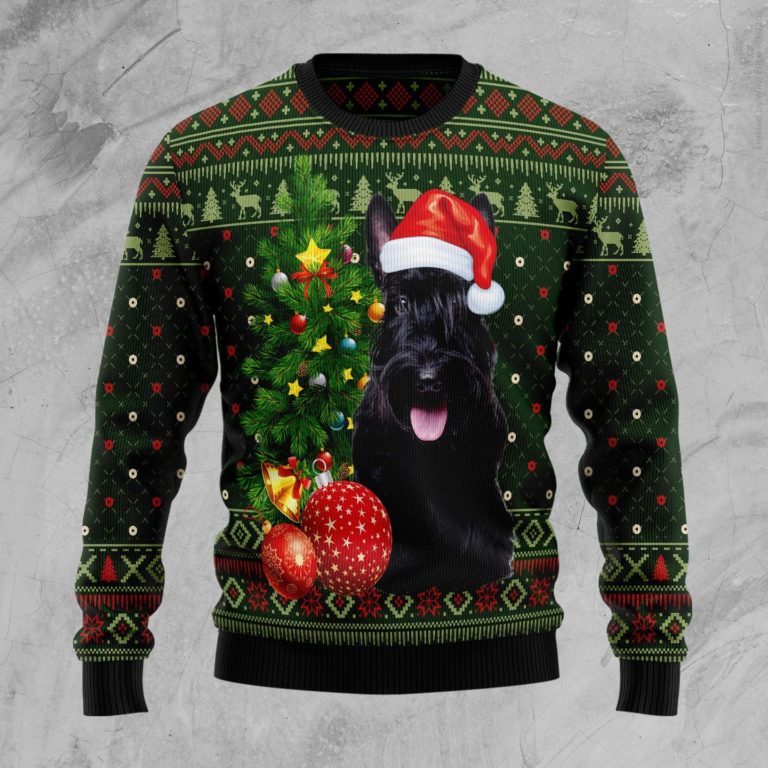 Scottish Terrier Cute Christmas Christmas Wool Sweater