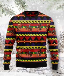 Rodeo Native Pattern Christmas Wool Sweater