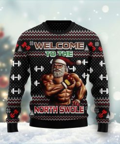 Welcome To The North Swole Christmas Wool Sweater
