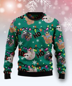 Sloth Hohoho Christmas Wool Sweater