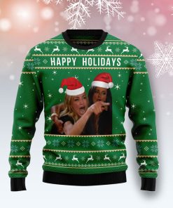 Happy Holiday Christmas Wool Sweater