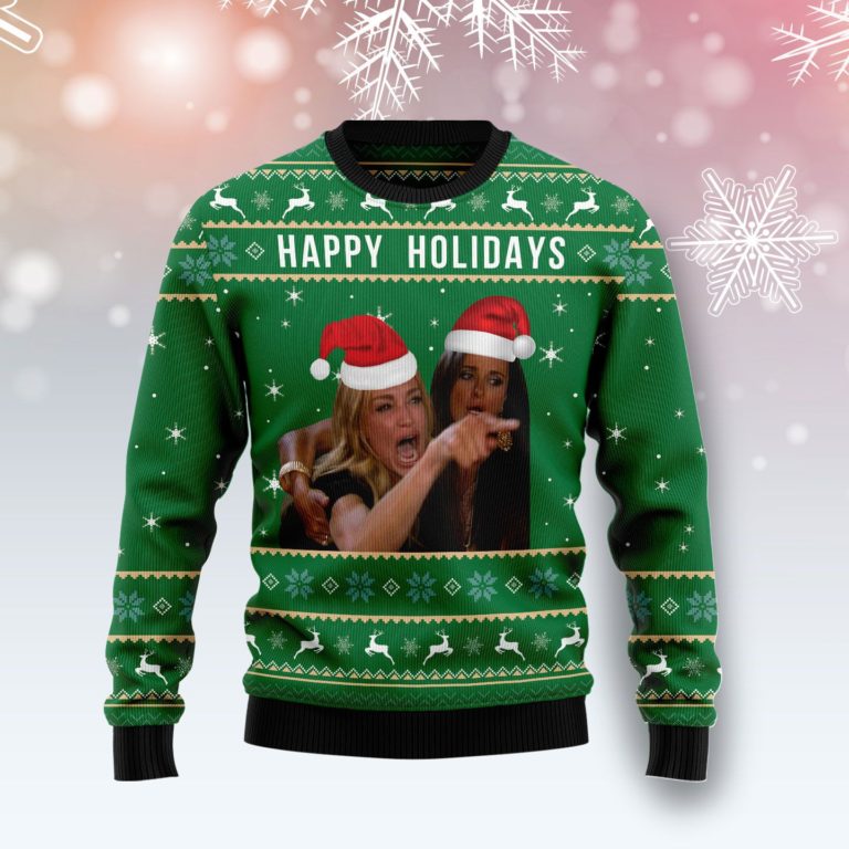 Happy Holiday Christmas Wool Sweater