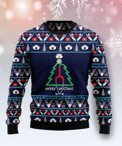 Nurse Christmas Tree Christmas Wool Sweater