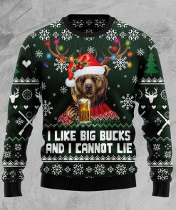 Bear Hunting and Beer Christmas Wool Sweater