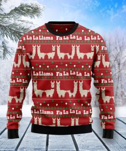 Llama Lalala Christmas Wool Sweater