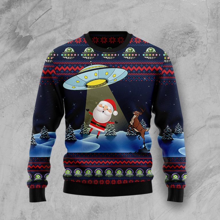 Alien Christmas Wool Sweater