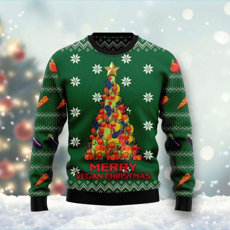 Merry Vegan Christmas Christmas Wool Sweater