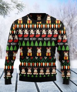 Rabbit Christmas Symbols Christmas Wool Sweater