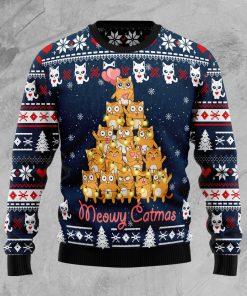 Meowy Catmas Christmas Wool Sweater