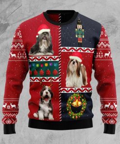Shih Tzu Vintage Christmas Wool Sweater