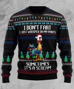 It‘s Scream Chicken Christmas Wool Sweater It‘s Scream Chicken Christmas Wool Sweater