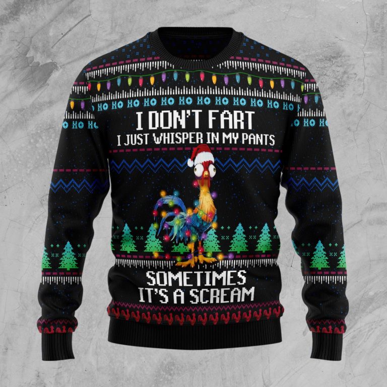 It‘s Scream Chicken Christmas Wool Sweater