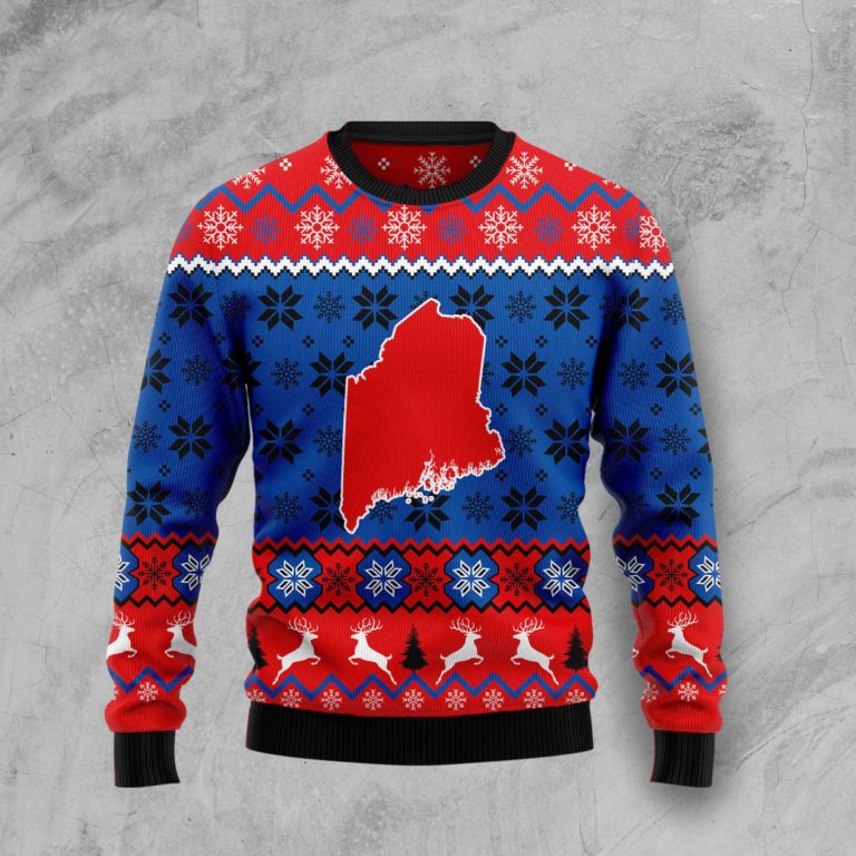 Sweet Home Maine Christmas Wool Sweater