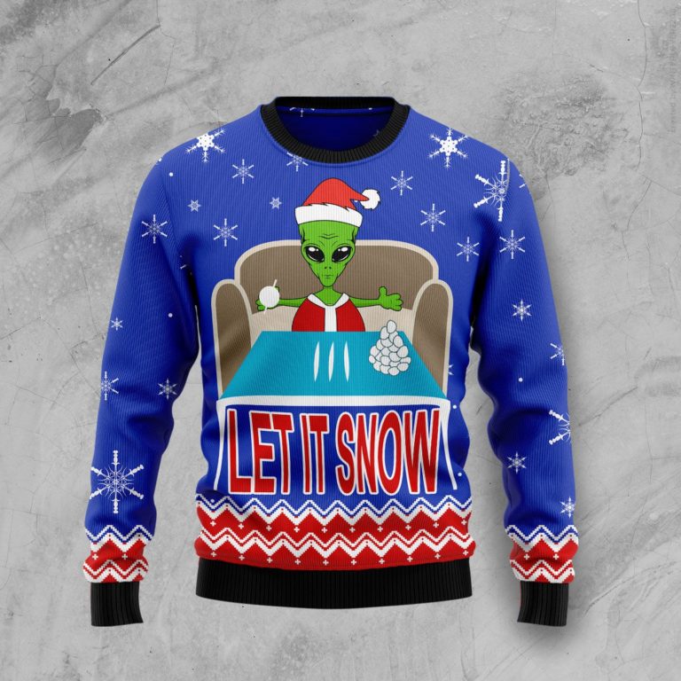 Let It Snow Christmas Wool Sweater