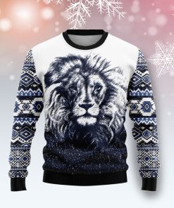 Awesome Lion Christmas Wool Sweater