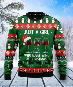 Wine Xmas Christmas Wool Sweater
