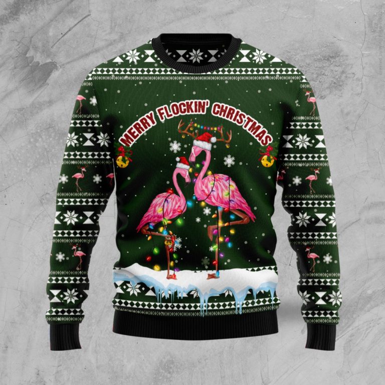 Merry Flockin‘ Christmas Christmas Wool Sweater