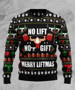 No Lift No Gift Christmas Wool Sweater
