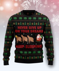 Sloth Keep Sleeping Christmas Wool Sweater Sloth Keep Sleeping Christmas Wool Sweater