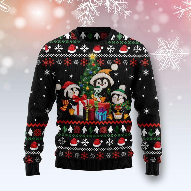 Penguin Christmas Tree Christmas Wool Sweater
