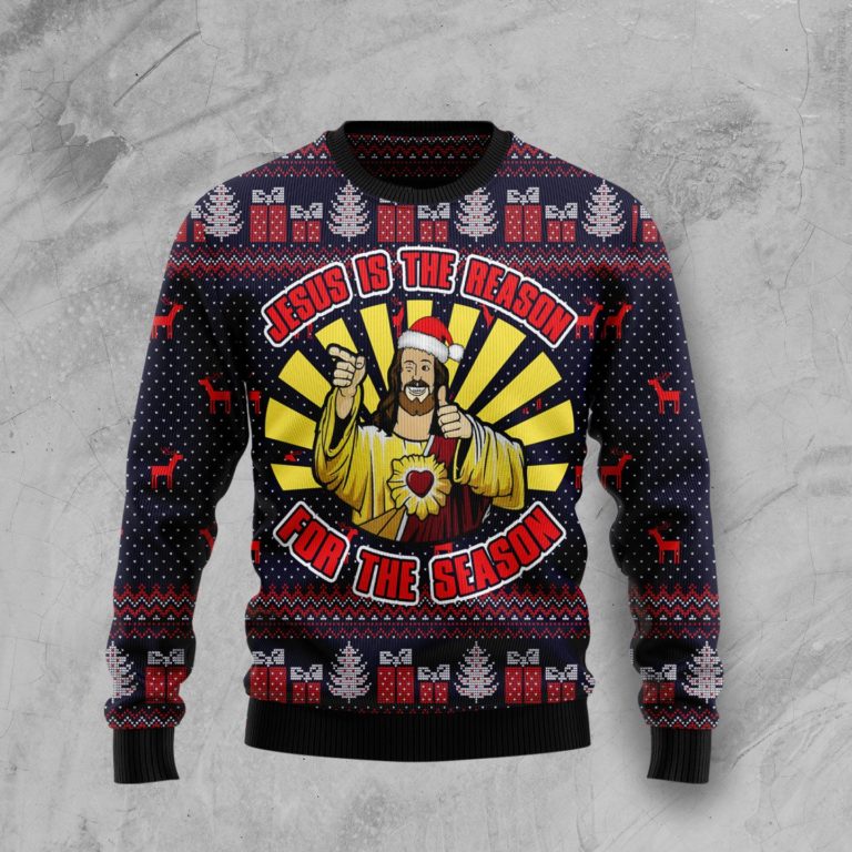 Jesus Is The Reason For The Season Christmas Wool Sweater