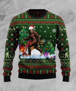 Big Foot Xmas Christmas Wool Sweater