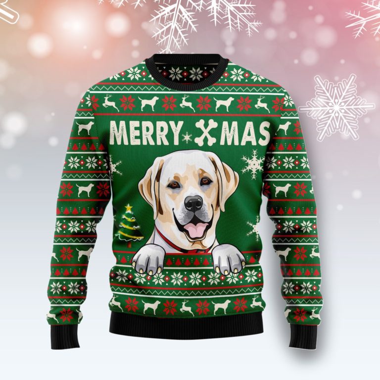 Labrador Retriever Merry Xmas Christmas Wool Sweater