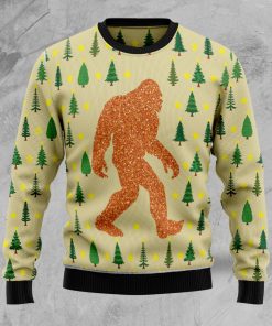 Bigfoot Sasquatch Christmas Wool Sweater Bigfoot Sasquatch Christmas Wool Sweater