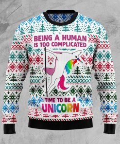 Be A Unicorn Christmas Wool Sweater