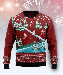 Beautiful Flamingo Christmas Wool Sweater Beautiful Flamingo Christmas Wool Sweater