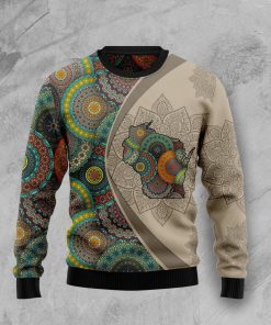 Wisconsin Mandala Christmas Wool Sweater