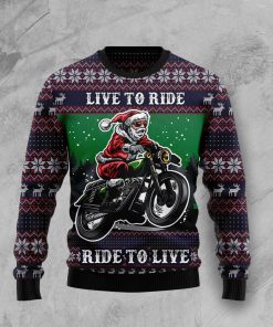Riding Motor Christmas Wool Sweater Riding Motor Christmas Wool Sweater