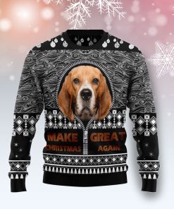Beagle Make Christmas Great Again Christmas Wool Sweater