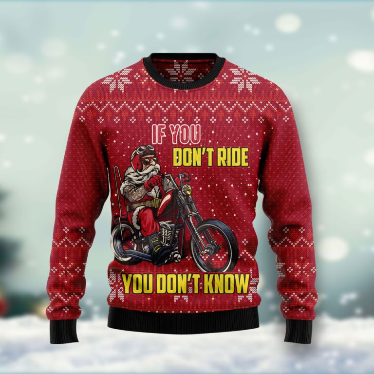 If You Don’t Ride You Don’t Know Christmas Wool Sweater